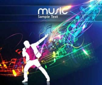 Free Cool Music Vector Templates
