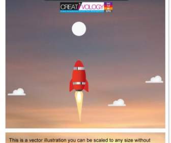 Free Creative Rocket Illustration