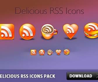 Free Delicious Rss Icons Pack Psd File