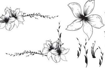 Kostenlose Blumen Clip Art Vector