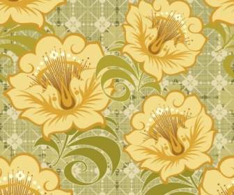 Free Floral Seamless Background Vector