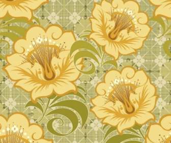 Free Floral Seamless Vector Background