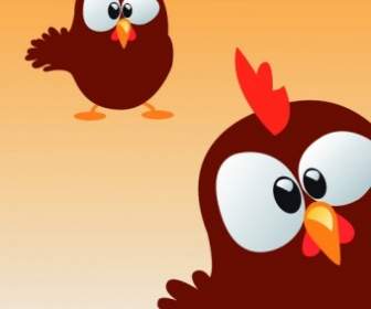 Free Funny Rooster Vector