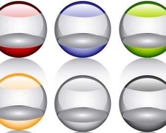 無光澤的球體向量圖示