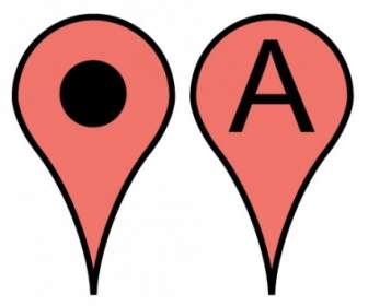 Kostenlose Google-Maps-Zeiger-Symbol