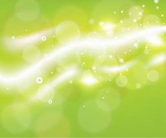 Free Green Bokeh Abstract Light Background Vector Illustration