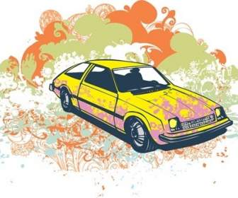 Free Grunge Car Vector Graphic