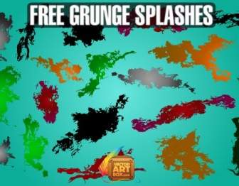 Free Grunge Splashes