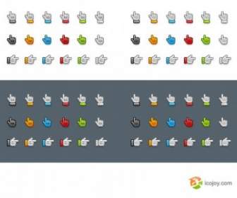 Free Hand Pointer Icons Icons Pack