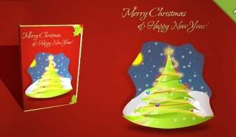 無料層状クリスマス カード