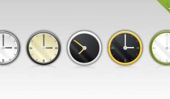Free Psd Clock Icons