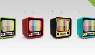 Free Psd Retro Tv Icons