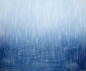 Kostenlose Rain Vektor Hintergrund