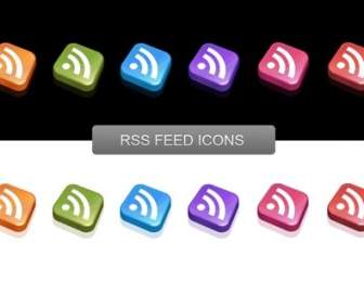 Flux RSS Gratuit Icônes Icônes Pack