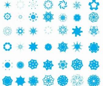 Free Snowflake Vector Set