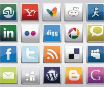 Kostenlose Social-Media Vector Icons