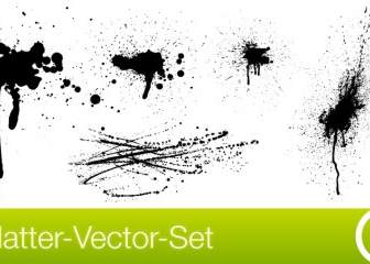 Kostenlose Splatter-Vector-set