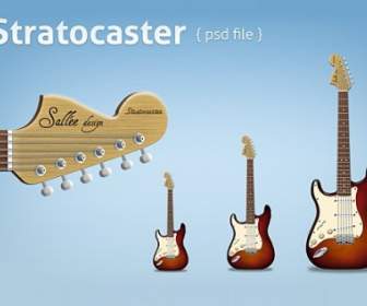 ไฟล์ Psd Stratocaster ฟรี