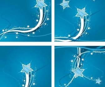 Gráfico Vectorial De Libre Diseño Estrellas Swirly