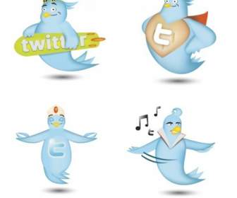 Kostenloses Twitter-Icon-set