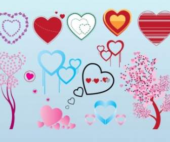Kostenlose Valentinstag Herz Vektorgrafiken
