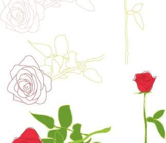 Gratuit Valentines Vecteurs Roses