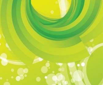 抽象的な緑旋回の無料ベクトルの背景
