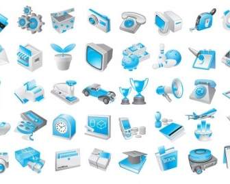 Free Vector Blue Icons