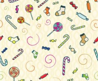 Free Vector Candy Seamless Pattern