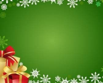 Free Vector Christmas Gift And Background