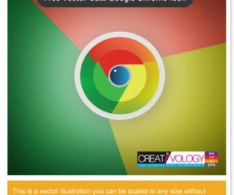 Kostenlose Vector Hübsch Google-Chrome-Symbol