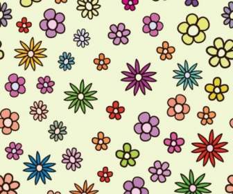 Free Vector Floral Colorful Pattern
