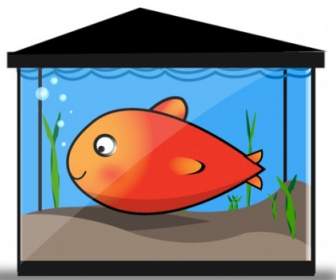 Kostenlose Vector Gold Fish Tank