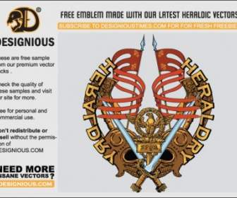 Free Vector Heraldic Emblem