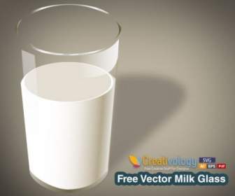 Free Vector Milk Glass