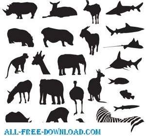 Free Vector Pack Safari And Zoo Animals Spoon