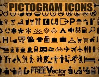 Iconos De Pictograma De Vector Libre