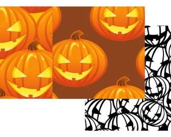 Free Vector Pumpkin Patterns Halloween Jack O Lanterns