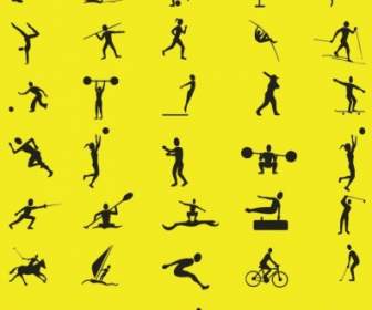 Free Vector Sport Silhouettes Collection