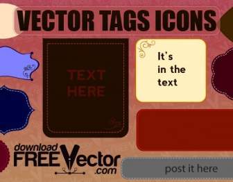 Free Vector Tags Icons