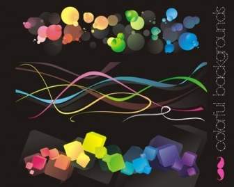 Free Vectors Colorful Backgrounds