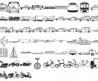 Free Vehicles Silhouette Vector