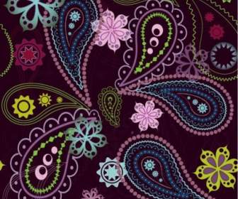 Free Vintage Flower Seamless Pattern Vector Graphic