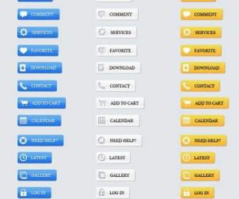 Free Web Buttons Psd