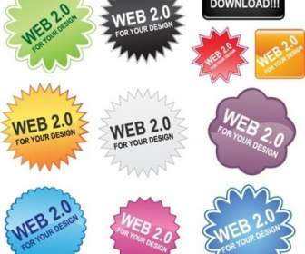 Free Web Buttons Vector Pack