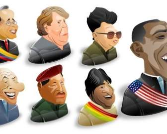 Freebie Political Characters Icon Set
