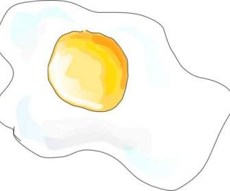 揚げ卵をクリップアートします。
