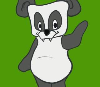 Freundliche Panda-ClipArt