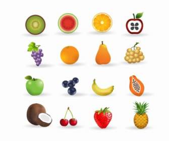 Set Di Icone Di Frutta