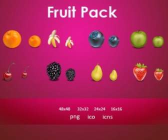 Icone Di Frutta Confezione Pack Di Icone